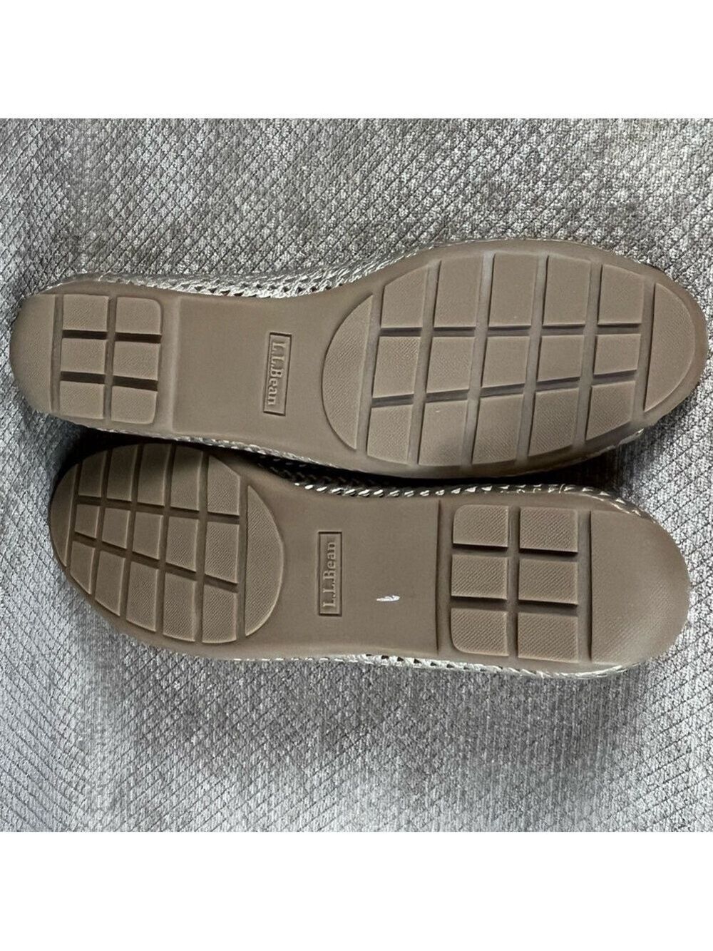 LL BEAN Gold Brown Ballet Flats Open Toe Flat Size 10 LIKE NEW - Picture 15 of 15